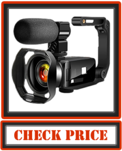 4K Video Camera Camcorder with Microphone, VAFOTON